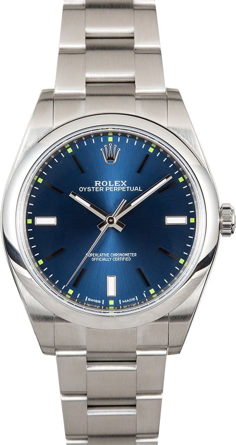 Rolex Oyster Perpetual 39MM 114300 Blue Dial